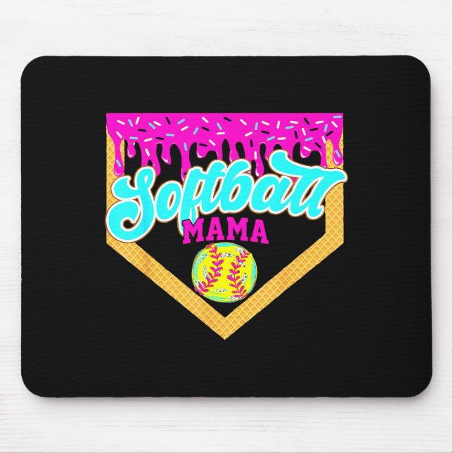 Softball Mama Drip Glass Isglass Drippande Game Da Musmatta (Framsidan)
