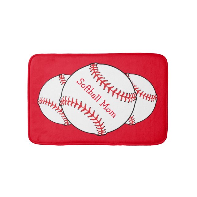 Softball Mamma Bath Mats Badrumsmatta (Framsidan)