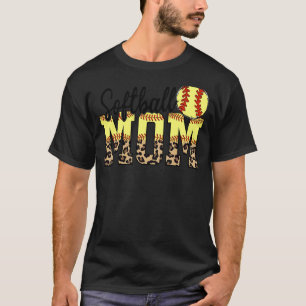 Softball Mamma Best Mors dag T Shirt
