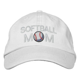 Softball Mamma Broderad Keps
