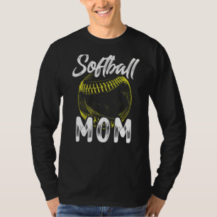 Softball Mamma för kvinnliga matchande spelare i f T Shirt