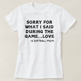 Softball Mamma Funny Quote | Softball Sayed T Shirt