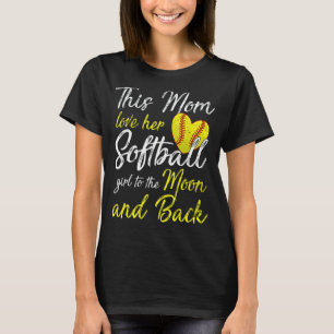 Softball-mamma Kvinnlig Pitcher Catcher Flickor 2 T Shirt