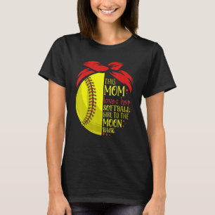 Softball-mamma Kvinnor Pitcher Catcher Flickor T Shirt