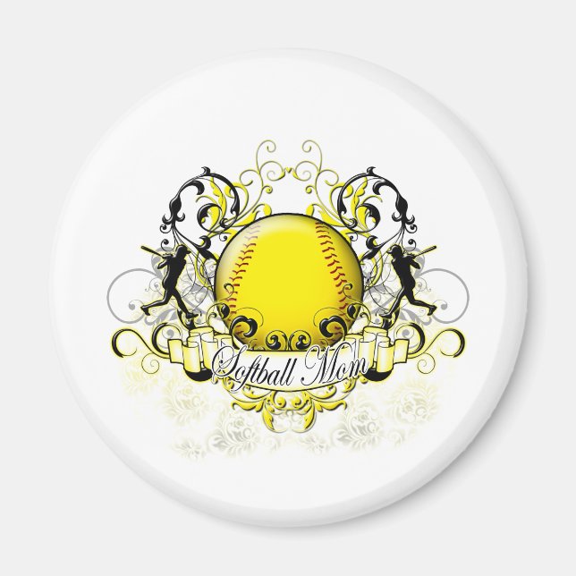 Softball Mamma Magnet (Framsidan)
