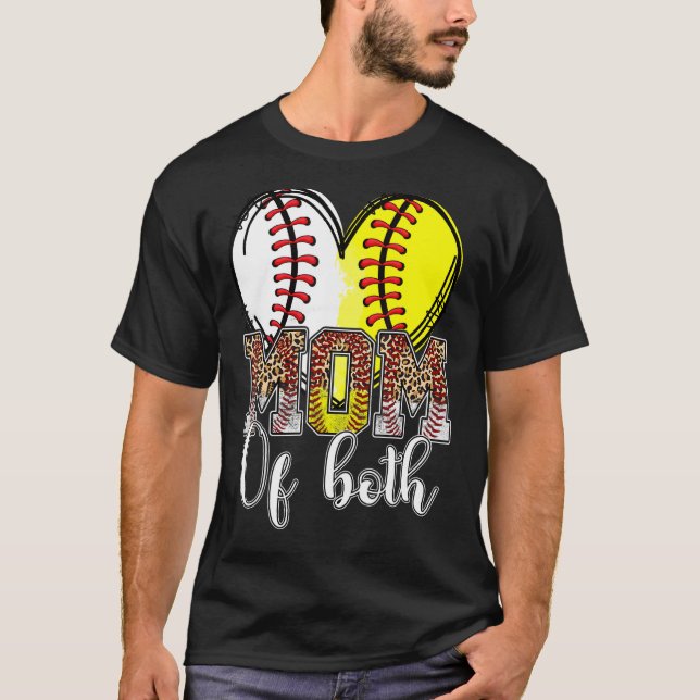Softball Mamma, Mamma från Baskeball T Shirt (Framsida)