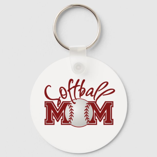 Softball MAMMA Nyckelring (Framsida)