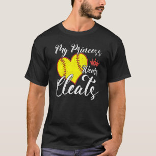 Softball Mamma Pappa Baseball Player Mina prinsess T Shirt
