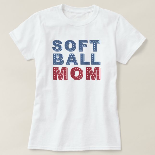 Softball Mamma | Speldag | Softball Mamma T Shirt (Design framsida)