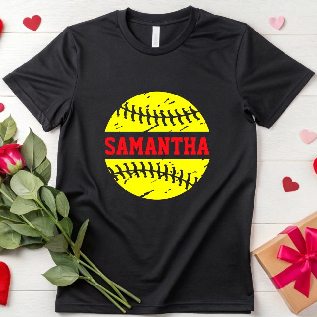 Softball Mamma Sport T Shirt (Skapare uppladdad)