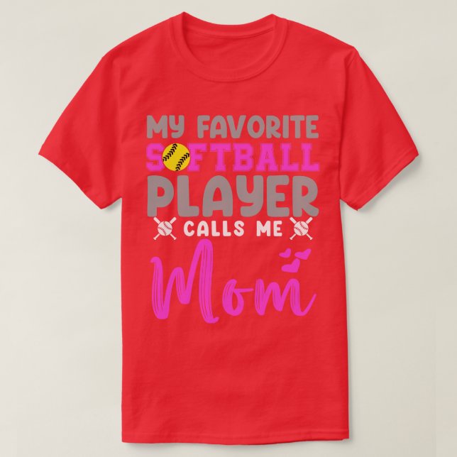 Softball Mamma T Shirt (Design framsida)