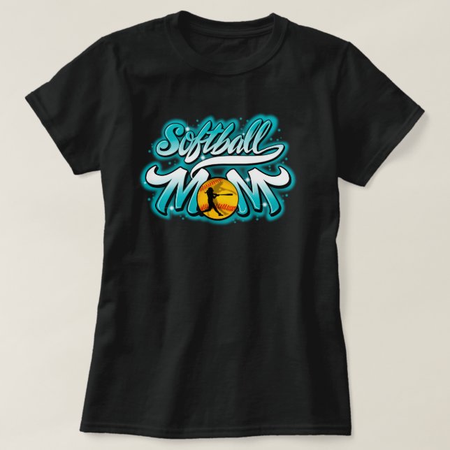 Softball Mamma t-shirt (Design framsida)