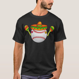 Softball Mexican Hat Cinco De Mayo 4 T Shirt