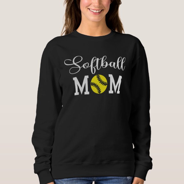 Softball Mom T Shirt (Framsida)