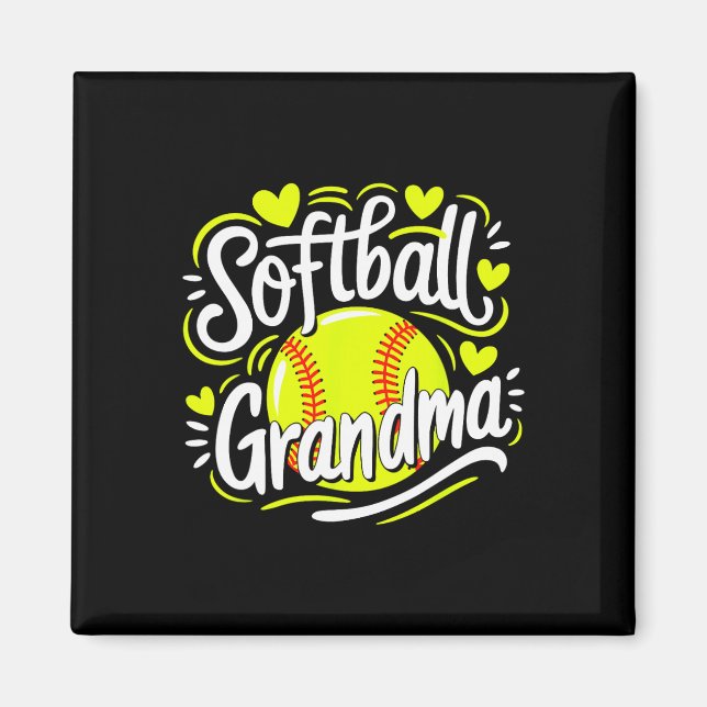 Softball Mormor  Magnet (Framsidan)