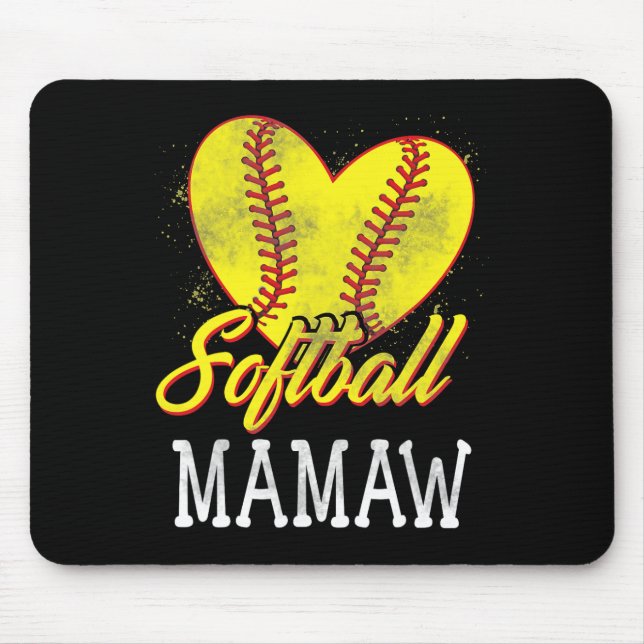 Softball Mormor Softbollsspelare  Musmatta (Framsidan)