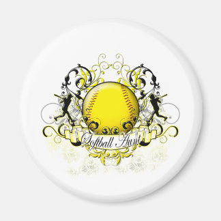 Softball Moster Magnet