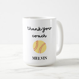 Softball Mugg for Sports Coach, Tack Gift