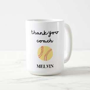 Softball Mugg for Sports Coach, Tack Gift