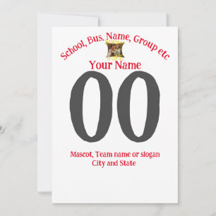 Softball Namn Number Team Namn City State T-Shirt Inbjudningar