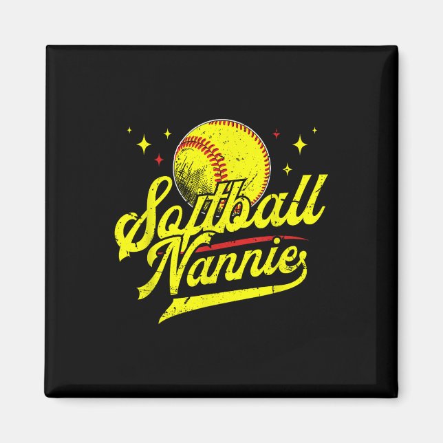 Softball Nannie, en mjukvaruspelare Magnet (Framsidan)
