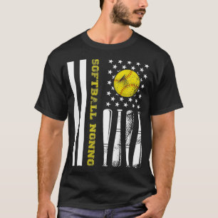 Softball Nonno Baseball Player Älskare Förenta sta T Shirt