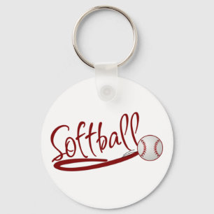 Softball Nyckelring