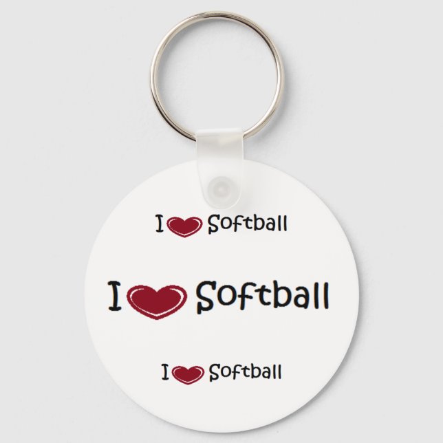 SOFTBALL-nyckelring Nyckelring (Framsida)