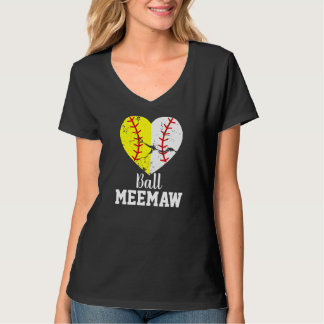 Softball och Baseball Meemaw Shirt T Shirt