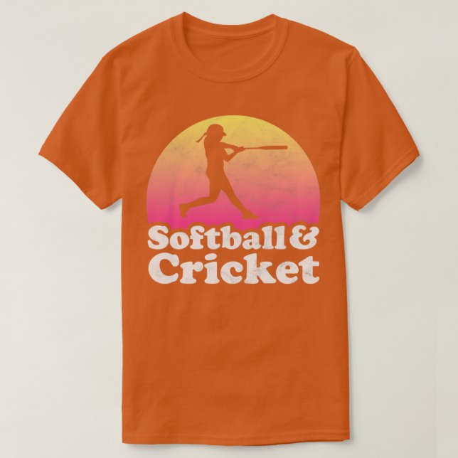 Softball och Cricket Gift for Softball Players Flä T Shirt (Design framsida)