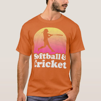 Softball och Cricket Gift for Softball Players Flä T Shirt