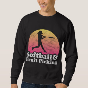 Softball och fruktplockning Kvinnor eller flickor Lång Ärmad Tröja