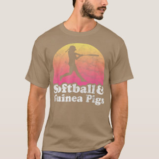 Softball och Guinea Grisar Women eller Girls Guine T Shirt