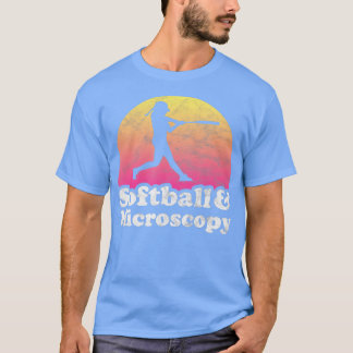Softball och Microscopy Women eller Girls T Shirt