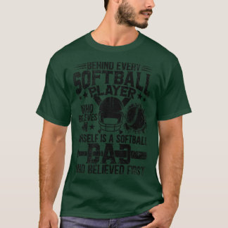 Softball Pappa-citatet Catcher Pitcher Far Sports  T Shirt