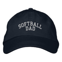 Softball Pappa Embroized Hat