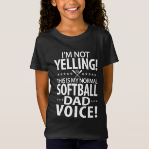 Softball Pappa - Funny pappa Birthday eller Pappor T Shirt