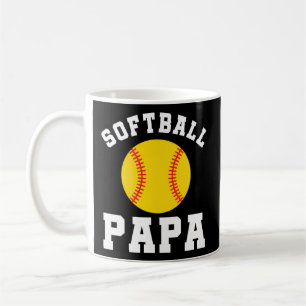 Softball Pappa Grandpa Family Softball Team Kaffemugg