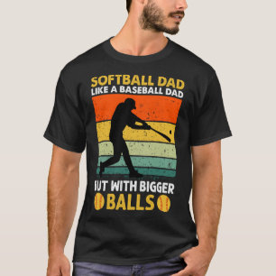 Softball Pappa liknar en baskeboll men med Bollar T Shirt
