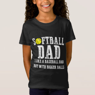 Softball Pappa liknar en baskeboll men med Bollar T Shirt