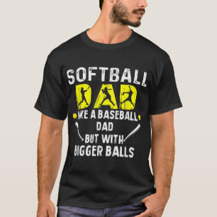 Softball Pappa liknar en baskeboll Pappa men med B T Shirt