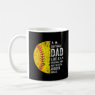 Softball Pappa precis som en baskeboll Pappa Kaffemugg