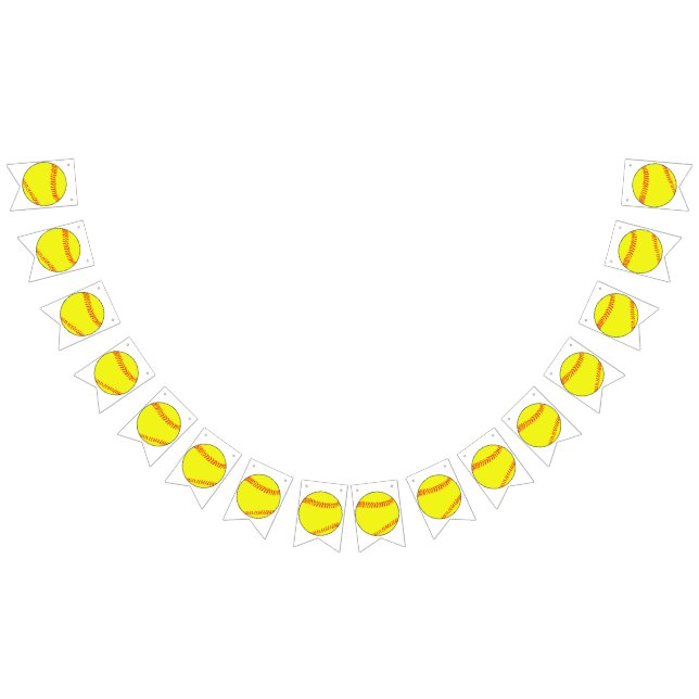 Softball Party Banner Vimplar (Alla)