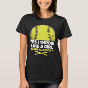 Softball player Gift for Girls, Cute Softball Kärl T Shirt