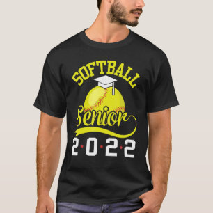 Softball Player-klass 2022 Lycklig förra Da T Shirt