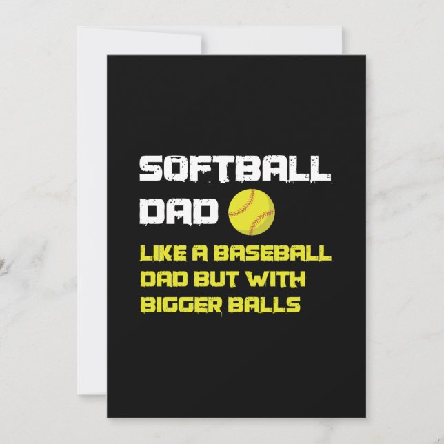 Softball Player Pappa Humor (Framsida)
