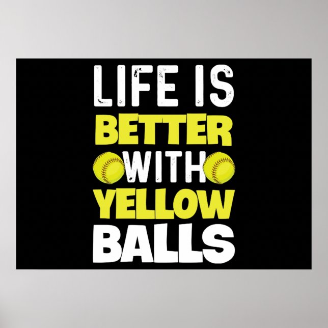 Softball Quote for a Softball Pitcher Poster (Framsidan)