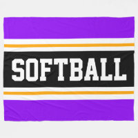 SOFTBALL Roligt Bright Lila Black Athletic Rand