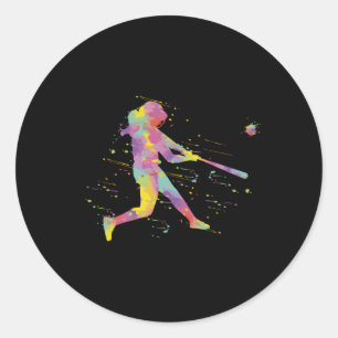 Softball Runt Klistermärke
