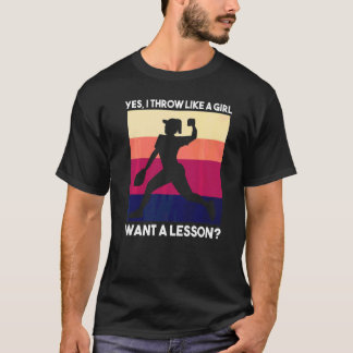 Softball Say Girl 4 T Shirt